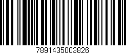 Código de barras (EAN, GTIN, SKU, ISBN): '7891435003826'