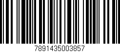 Código de barras (EAN, GTIN, SKU, ISBN): '7891435003857'