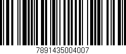 Código de barras (EAN, GTIN, SKU, ISBN): '7891435004007'