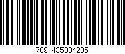 Código de barras (EAN, GTIN, SKU, ISBN): '7891435004205'