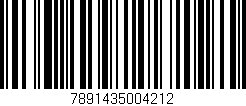 Código de barras (EAN, GTIN, SKU, ISBN): '7891435004212'