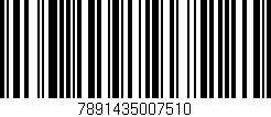 Código de barras (EAN, GTIN, SKU, ISBN): '7891435007510'