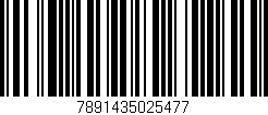 Código de barras (EAN, GTIN, SKU, ISBN): '7891435025477'