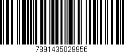 Código de barras (EAN, GTIN, SKU, ISBN): '7891435029956'