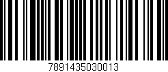 Código de barras (EAN, GTIN, SKU, ISBN): '7891435030013'