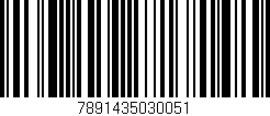 Código de barras (EAN, GTIN, SKU, ISBN): '7891435030051'