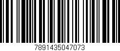Código de barras (EAN, GTIN, SKU, ISBN): '7891435047073'