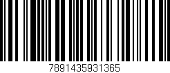 Código de barras (EAN, GTIN, SKU, ISBN): '7891435931365'