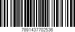 Código de barras (EAN, GTIN, SKU, ISBN): '7891437702536'