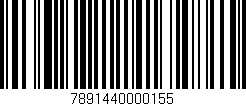 Código de barras (EAN, GTIN, SKU, ISBN): '7891440000155'