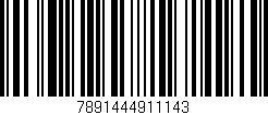 Código de barras (EAN, GTIN, SKU, ISBN): '7891444911143'
