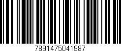 Código de barras (EAN, GTIN, SKU, ISBN): '7891475041987'