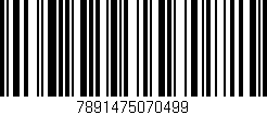 Código de barras (EAN, GTIN, SKU, ISBN): '7891475070499'