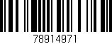 Código de barras (EAN, GTIN, SKU, ISBN): '78914971'