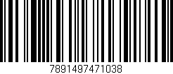 Código de barras (EAN, GTIN, SKU, ISBN): '7891497471038'