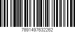 Código de barras (EAN, GTIN, SKU, ISBN): '7891497632262'