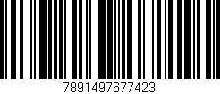 Código de barras (EAN, GTIN, SKU, ISBN): '7891497677423'