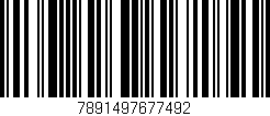 Código de barras (EAN, GTIN, SKU, ISBN): '7891497677492'