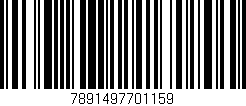 Código de barras (EAN, GTIN, SKU, ISBN): '7891497701159'