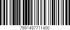 Código de barras (EAN, GTIN, SKU, ISBN): '7891497711400'