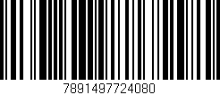 Código de barras (EAN, GTIN, SKU, ISBN): '7891497724080'