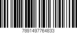 Código de barras (EAN, GTIN, SKU, ISBN): '7891497764833'