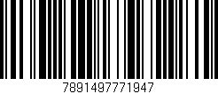 Código de barras (EAN, GTIN, SKU, ISBN): '7891497771947'