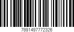 Código de barras (EAN, GTIN, SKU, ISBN): '7891497772326'