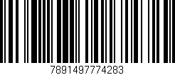 Código de barras (EAN, GTIN, SKU, ISBN): '7891497774283'