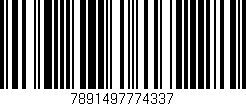 Código de barras (EAN, GTIN, SKU, ISBN): '7891497774337'