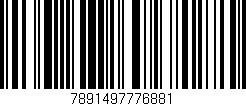 Código de barras (EAN, GTIN, SKU, ISBN): '7891497776881'