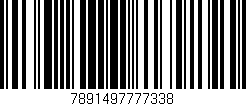 Código de barras (EAN, GTIN, SKU, ISBN): '7891497777338'