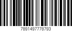 Código de barras (EAN, GTIN, SKU, ISBN): '7891497778793'