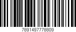 Código de barras (EAN, GTIN, SKU, ISBN): '7891497778809'