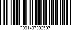 Código de barras (EAN, GTIN, SKU, ISBN): '7891497832587'
