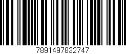 Código de barras (EAN, GTIN, SKU, ISBN): '7891497832747'