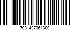 Código de barras (EAN, GTIN, SKU, ISBN): '7891497861600'
