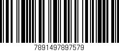Código de barras (EAN, GTIN, SKU, ISBN): '7891497897579'