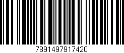 Código de barras (EAN, GTIN, SKU, ISBN): '7891497917420'