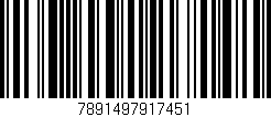 Código de barras (EAN, GTIN, SKU, ISBN): '7891497917451'