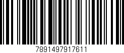 Código de barras (EAN, GTIN, SKU, ISBN): '7891497917611'