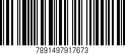 Código de barras (EAN, GTIN, SKU, ISBN): '7891497917673'