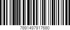 Código de barras (EAN, GTIN, SKU, ISBN): '7891497917680'