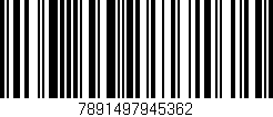 Código de barras (EAN, GTIN, SKU, ISBN): '7891497945362'