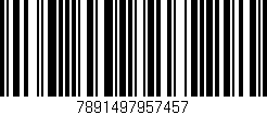 Código de barras (EAN, GTIN, SKU, ISBN): '7891497957457'