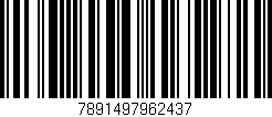 Código de barras (EAN, GTIN, SKU, ISBN): '7891497962437'