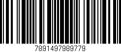 Código de barras (EAN, GTIN, SKU, ISBN): '7891497989779'