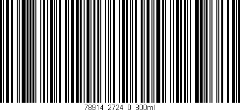 Código de barras (EAN, GTIN, SKU, ISBN): '78914_2724_0_800ml'