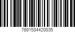 Código de barras (EAN, GTIN, SKU, ISBN): '7891504420035'