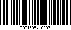 Código de barras (EAN, GTIN, SKU, ISBN): '7891505418796'